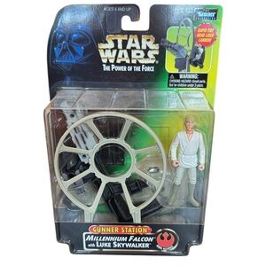Star Wars Power of the Force Millennium Falcon with Luke Skywalker